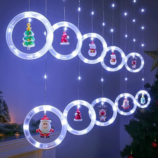 EXTENSION X3 MTRS AROS LED FIGURAS DE NAVIDAD  Copia